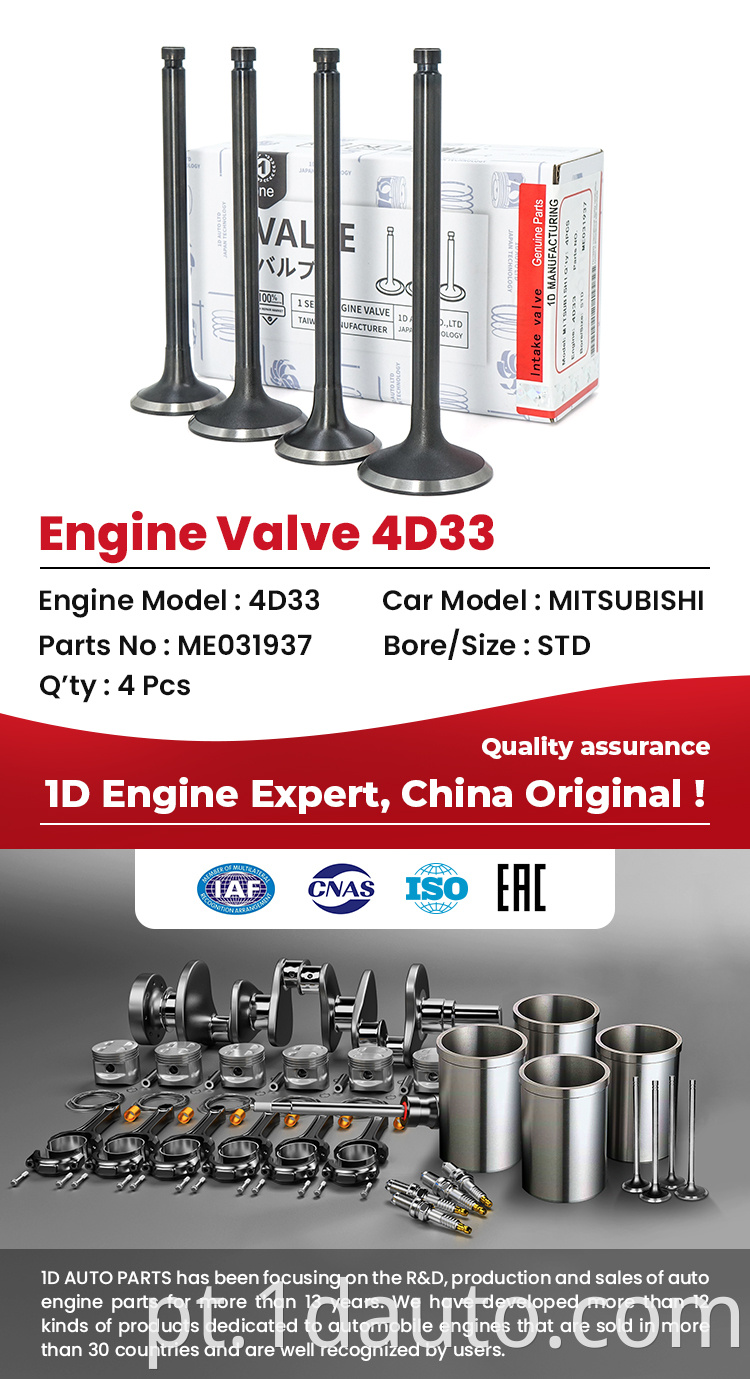 MITSUBISHI 4D33 Engine Valves 